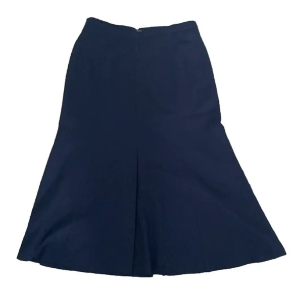 Vintage Jacques Vert Wool Blend Dressy Trumpet Style Skirt, Size 16 - Picture 2 of 7